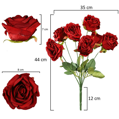 2pcs Artificial Silk Roses