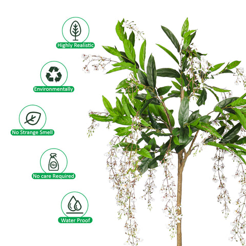 Artificial Trailing Jasmine Flower Plant