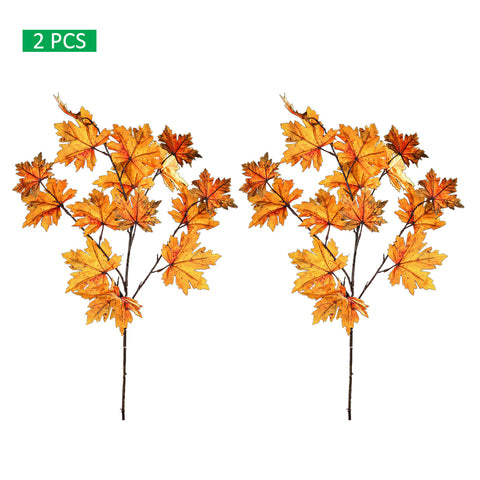 Realistic autumn maple leaves for indoor styling