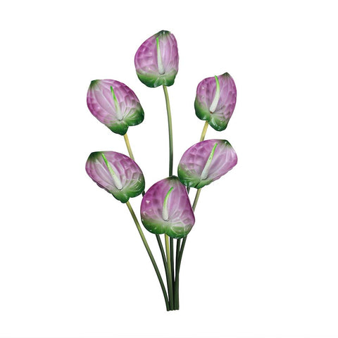 Artificial Single Anthurium Flower Purple