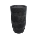 Elegant Concrete Vase with Black Lines