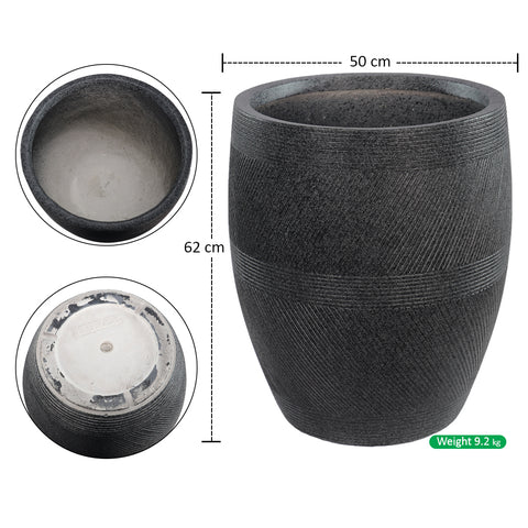 Black Line Design Magnesium Oxide Planter