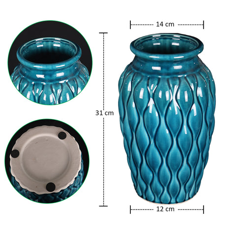 Colored Blue Vase