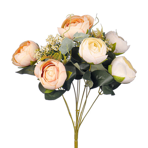 Artificial Silk Cabbage Rose Bunch