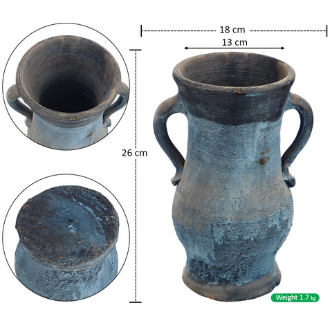 Side handle clay pot