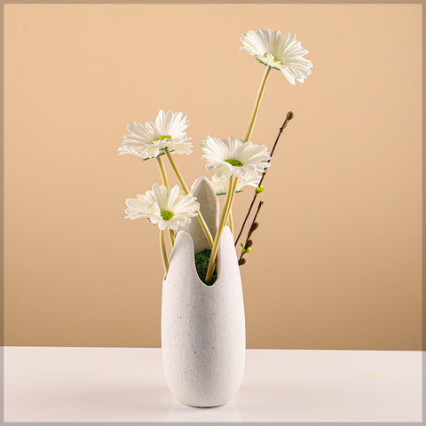 Artistic ceramic vase for modern interiors