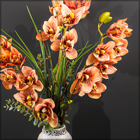 3pcs Artificial Cymbidium Flowers