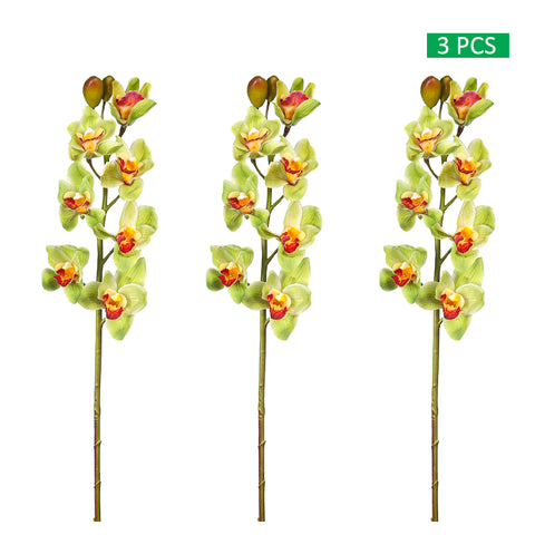 3pcs Artificial Cymbidium Flowers