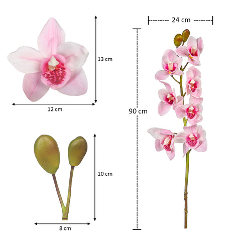 3pcs Artificial Cymbidium Flowers