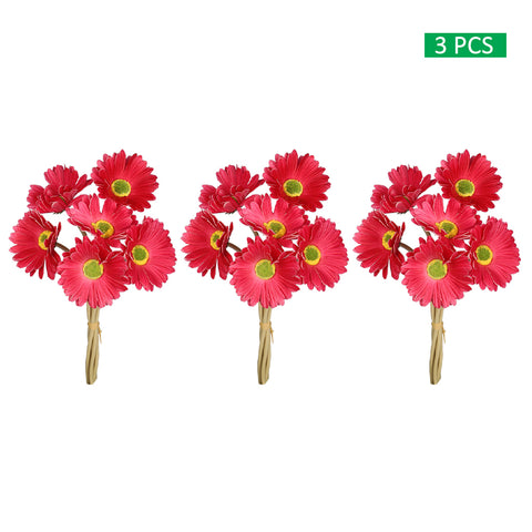 3 bunches Nearly Natural Gerbera Flower