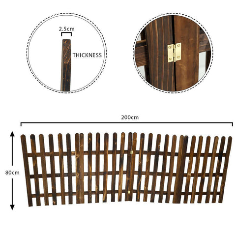 Durable 2 meter high fence for versatile outdoor garden use