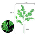 Large artificial fern leaves for home styling