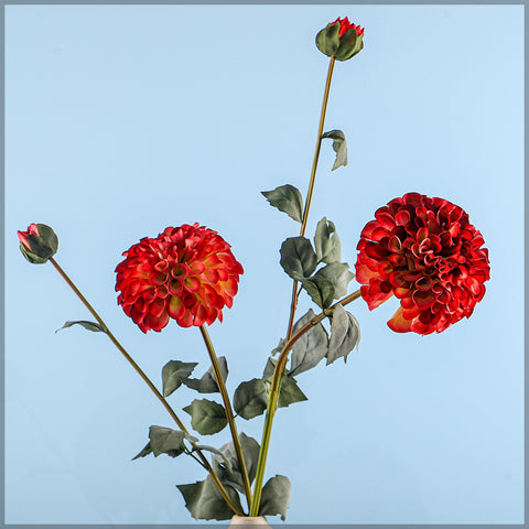 Faux Dahlia Flower Stem