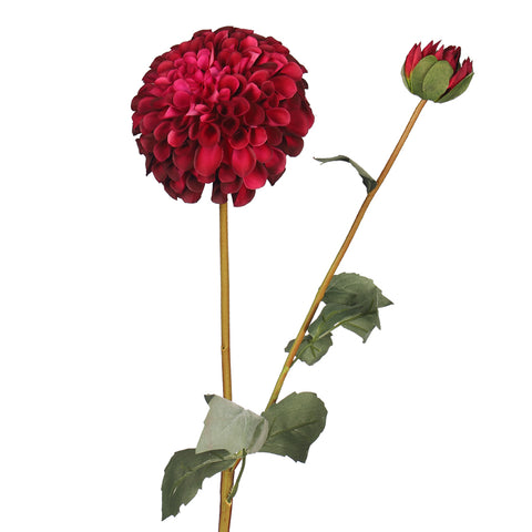 Faux Dahlia Flower Stem