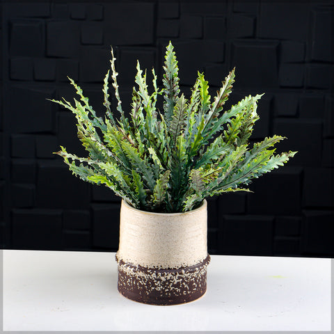 Faux fern leaves for floral arrangements