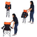 Collapsible camping chair ideal for easy storage and transport