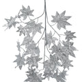 Artificial silver silk Canada leaves