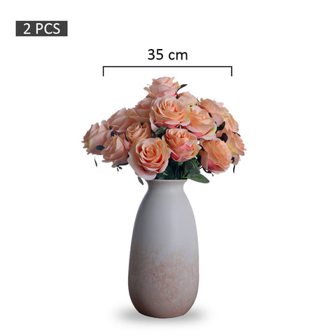 Package Artificial Silk Rose Flowers-FR-105