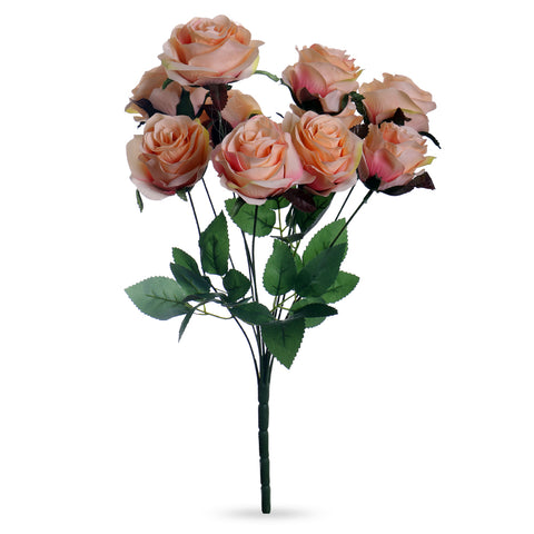 Package Artificial Silk Rose Flowers-FR-105