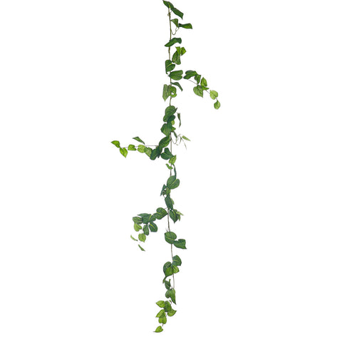 Artificial green vine leaves for creating wall hanging decor