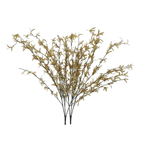 Bright yellow decorative twigs for creating autumn or spring decor