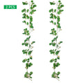 Artificial eucalyptus leaves with blooms for floral displays