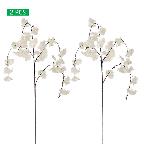 2pcs Artificial Hanging Sakura Flower Stem