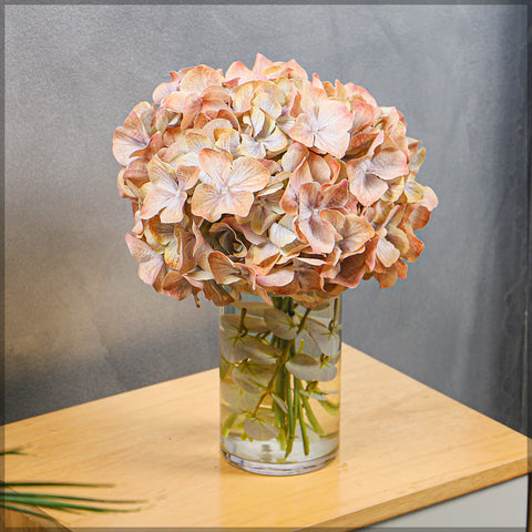 3 bunches Artificial Hydrangea Silk Flower Bush