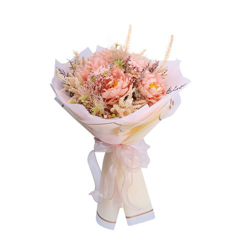 Beautiful Bridal Wedding Flowers Bouquet Peach