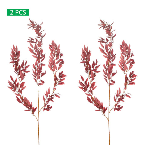 2pcs Italian ruscus willow leaves for home decor