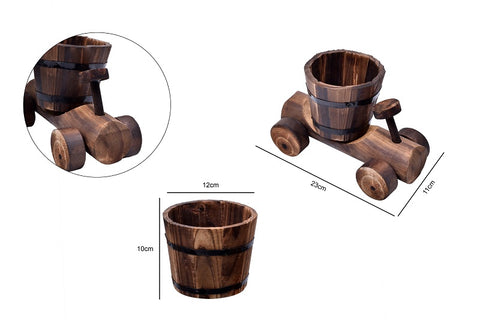 Creative Bicycle Shaped Wooden Pots