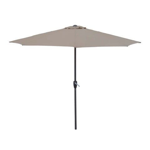 Heavy-duty tilting patio umbrella ideal for gardens and patios