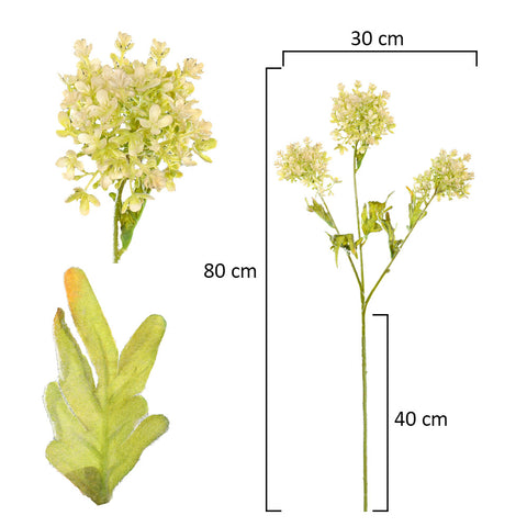 2pcs Artificial Meadowsweet Flower