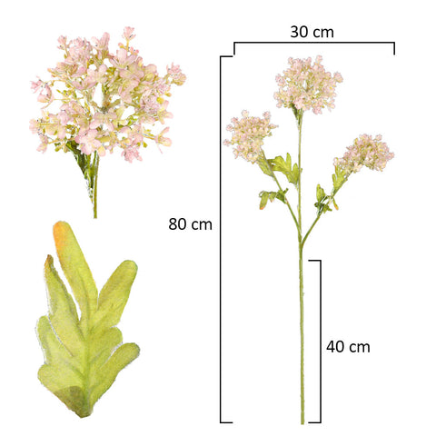 2pcs Artificial Meadowsweet Flower