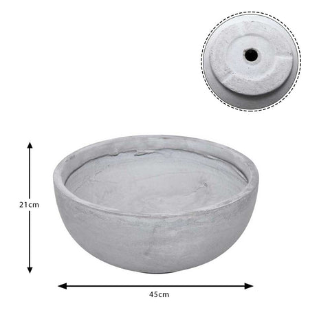 Solid Cast Stone Oval Flower Planter Pots