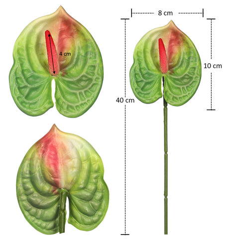 6pcs Artificial Mini Anthurium Flower