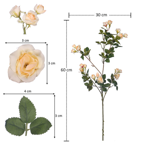 Artificial Mini Rose Flower Stem