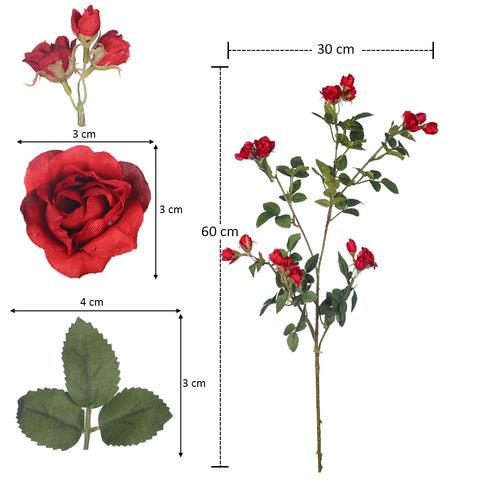 Artificial Mini Rose Flower Stem