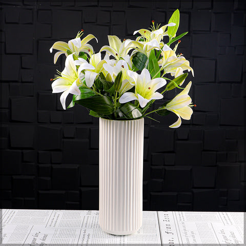 White Nordic Design Ceramic Vases