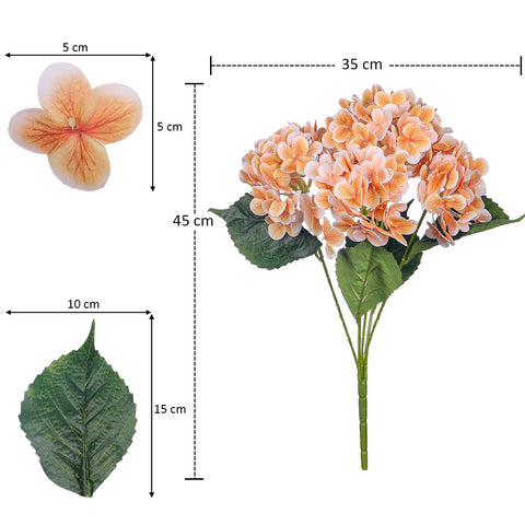 2bunches Nearly Natural 3D Hydrangea Flower