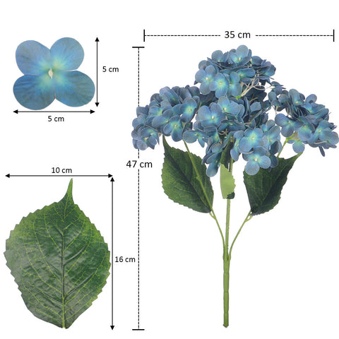 2bunches Nearly Natural 3D Hydrangea Flower