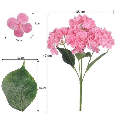 2bunches Nearly Natural 3D Hydrangea Flower