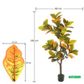 Low maintenance artificial croton plant for hassle-free greenery