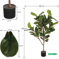 Large fiddle leaf fig tree artificial