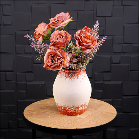 Round Ceramic Vase