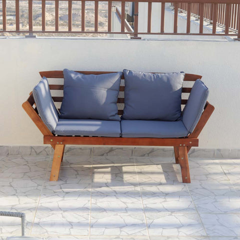 Solid Acacia Wood Sofa Outdoor