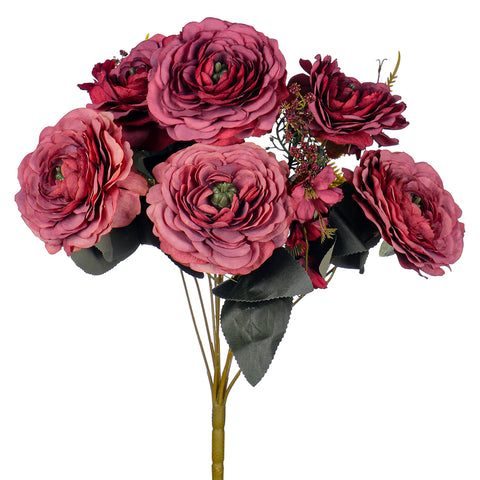 Artificial Silk Peony Flower Bouquet