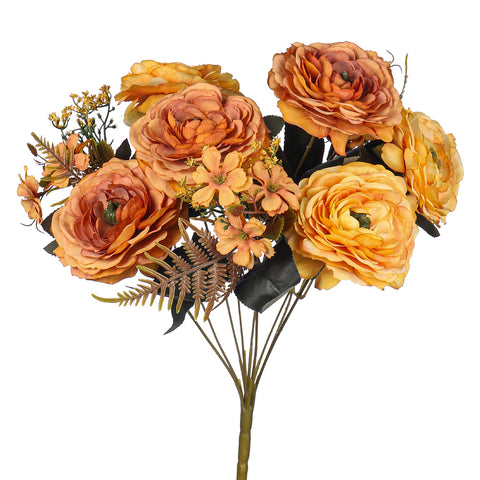 Artificial Silk Peony Flower Bouquet