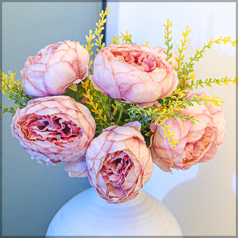 Artificial Silk Peony Flowers