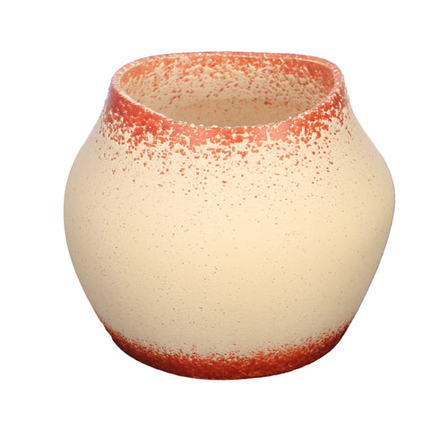 Modern Design Orange-White Ceramic Vases